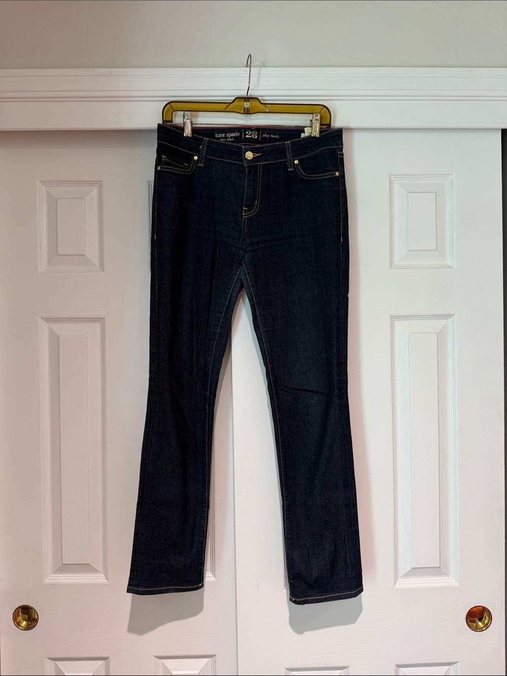 kate spade Dark Indigo Straight Leg Jeans - Women's